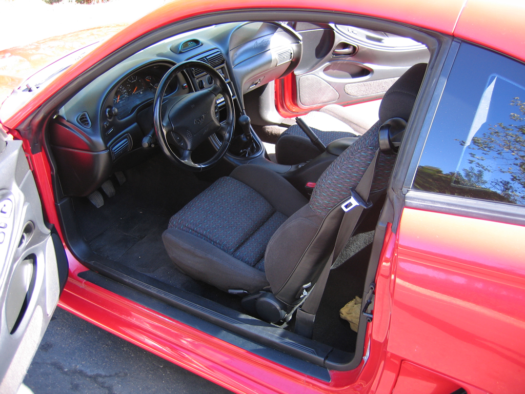 black interior