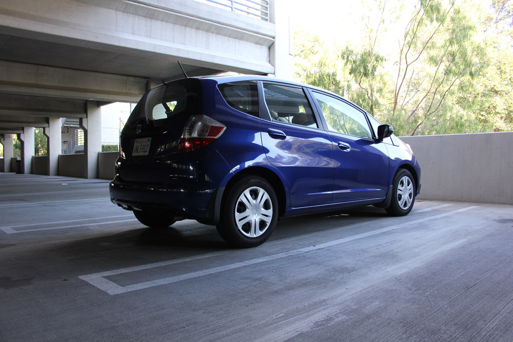 blue honda fit