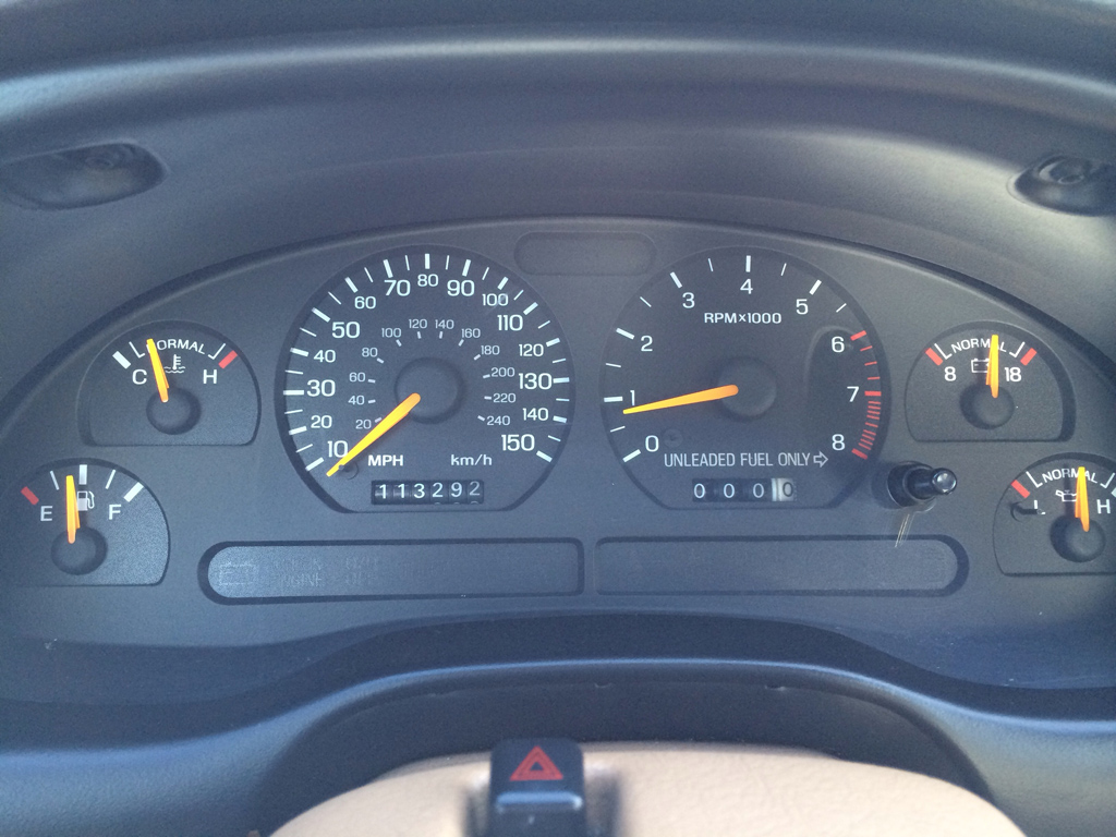 1996 ford mustang gt gauges