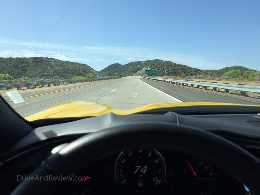 Cruising on I-8 east out of San Diego