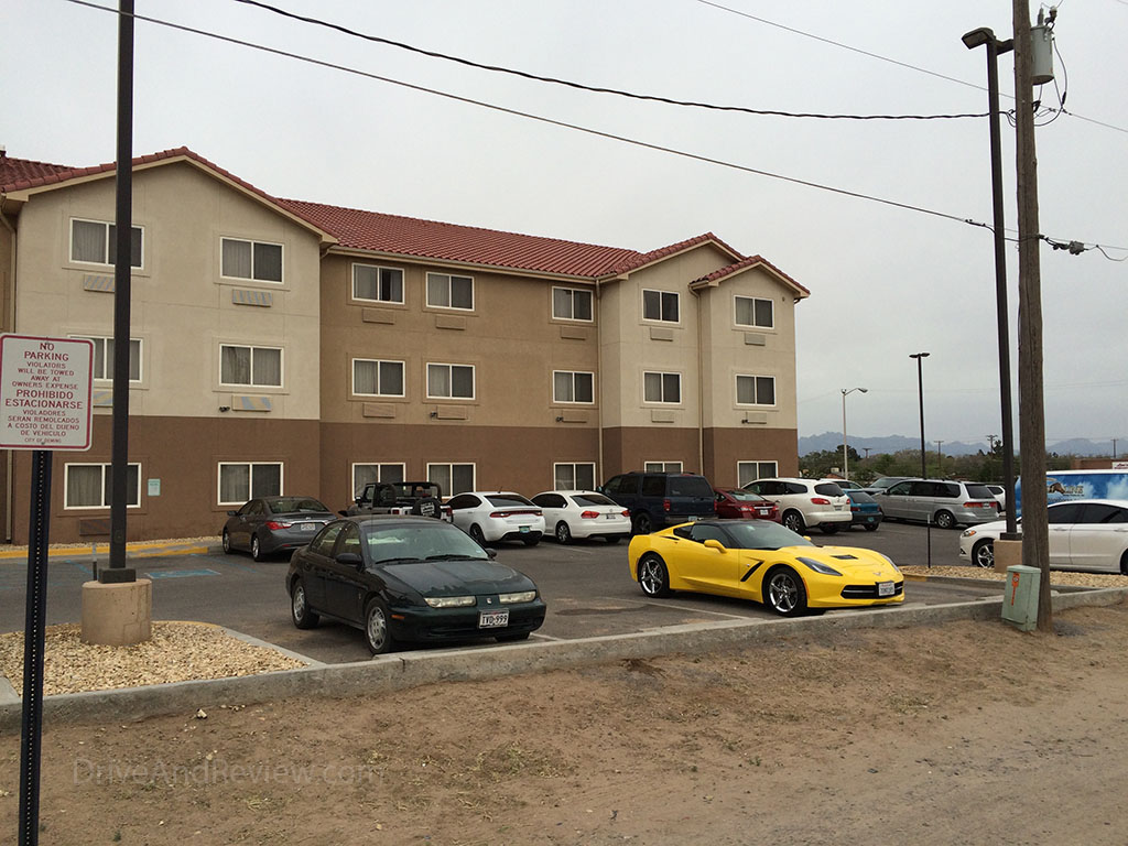 yellow corvette in Deming New Mexico