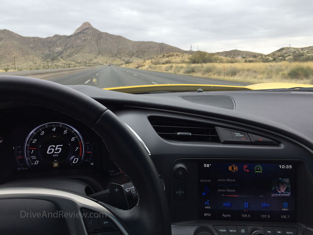 driving through new mexico in a c7 corvette