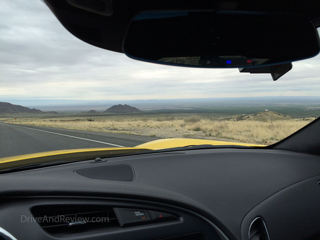 driving through the american southwest in a c7 corvette