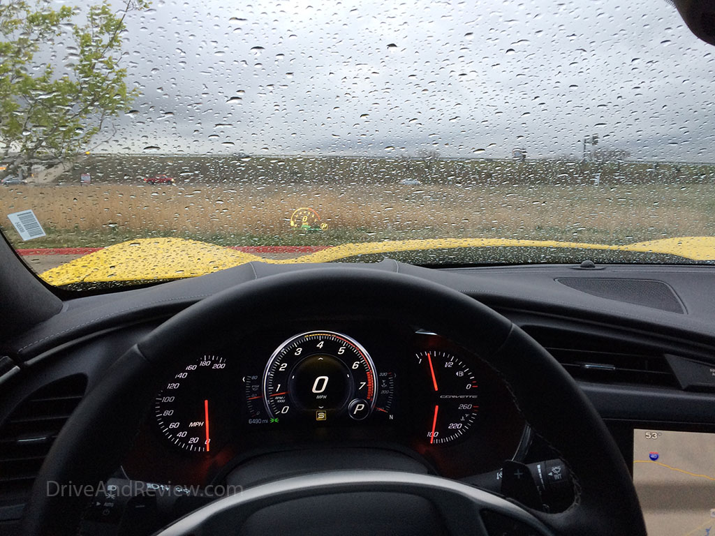 rain on the windshield c7 corvette