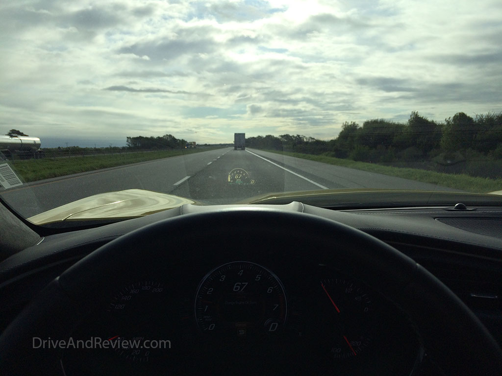 cruising along I-40 east in the corvette