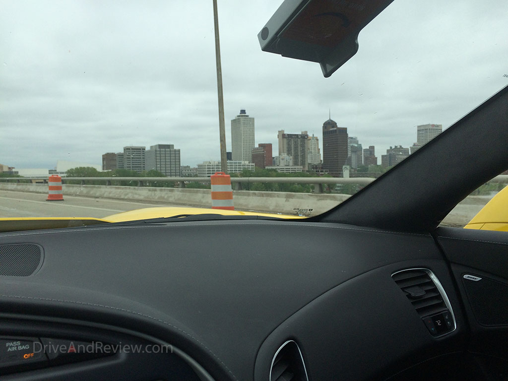 downtown memphis from I-40