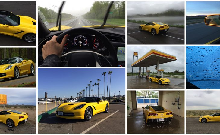 corvette road trip collage