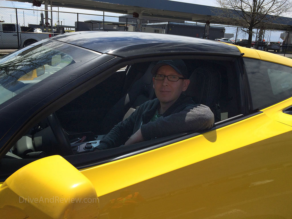 me happy to be in a corvette stingray