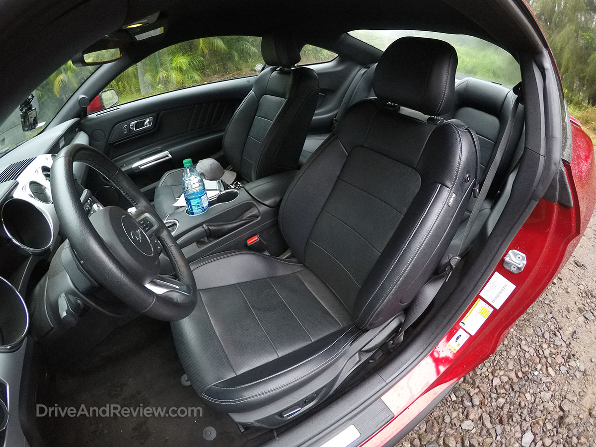2016 mustang gt black leather seats