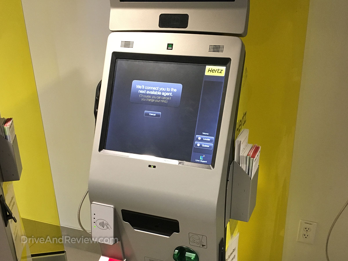 Hertz automated kiosk SFO