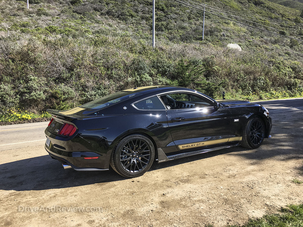  Shelby Mustang black with gold stripes 