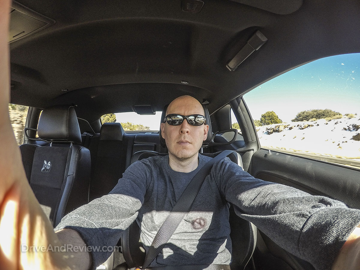 DriveAndReview selfie 2018 dodge challenger