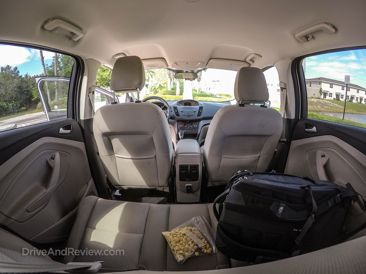 View from the back seat 2018 ford escape