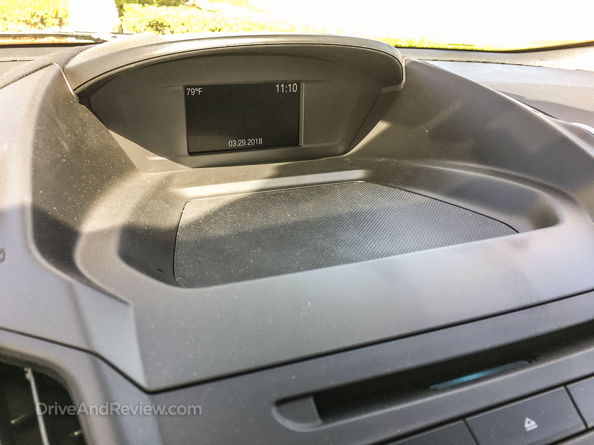 2018 ford escape dashboard display