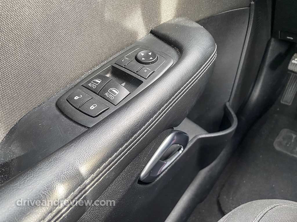 2020 Dodge Challenger arm rest and window control buttons 