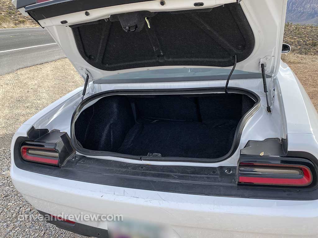2020 Dodge Challenger open trunk
