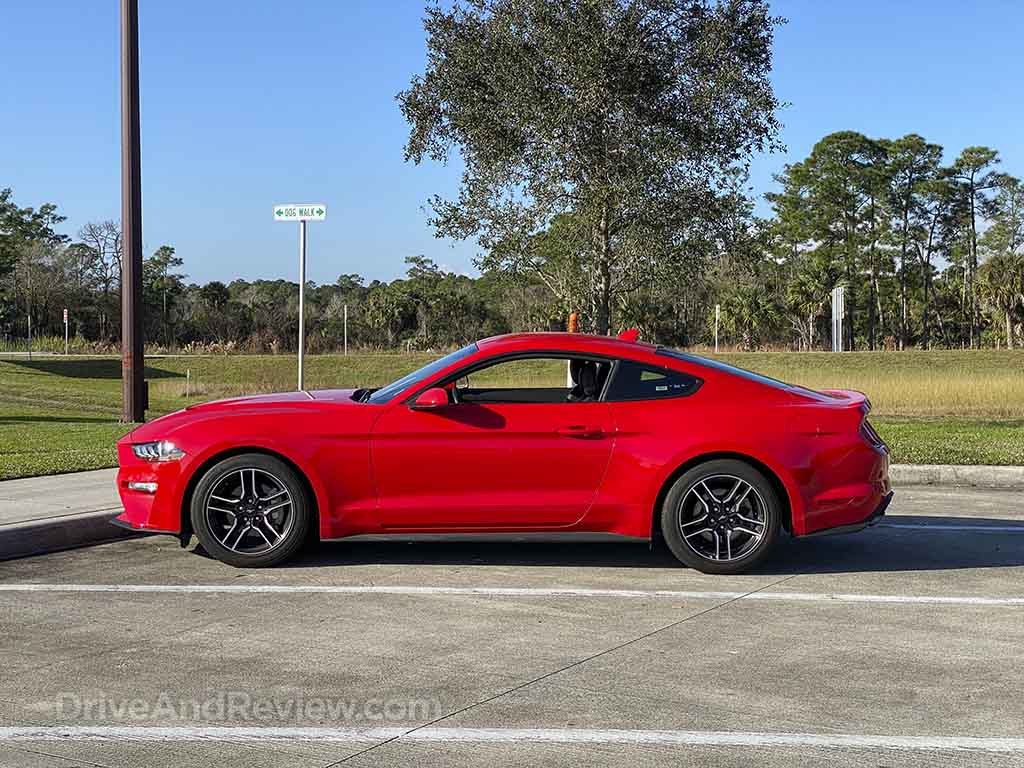 Red 2021 Ecoboost Mustang 