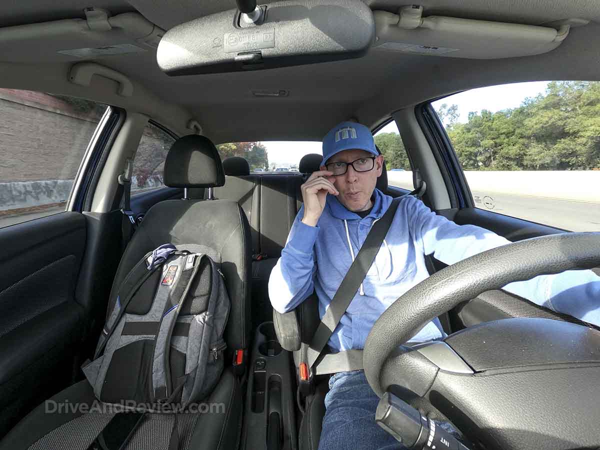 Scott (DriveAndReview) driving a 2018 Nissan Versa SV