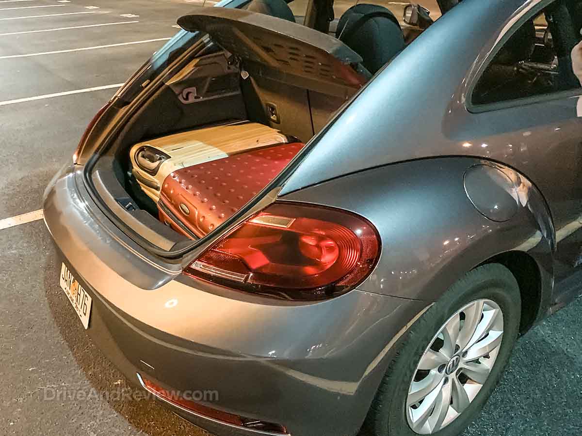 2018 Volkswagen Beetle rear cargo area