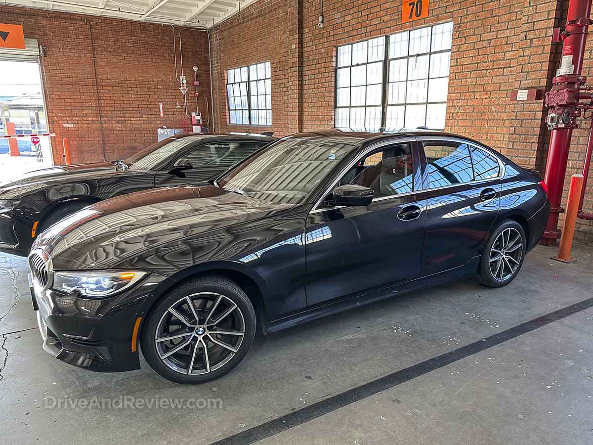 2021 black bmw 330i