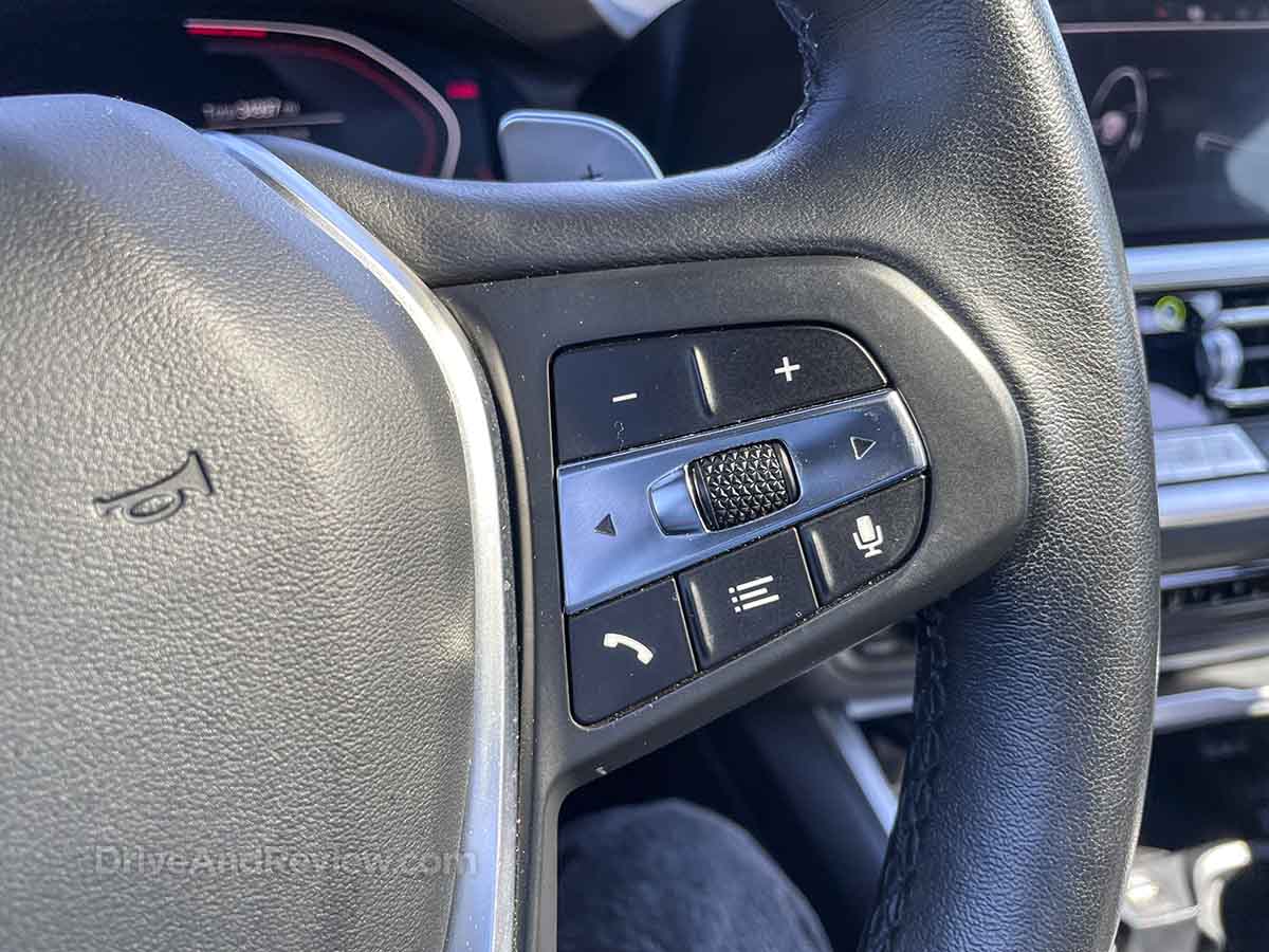 2021 bmw 330i steering wheel controls