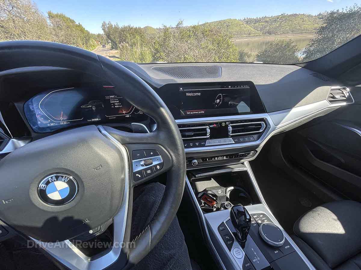 BMW 3 Series interior dashboard controls