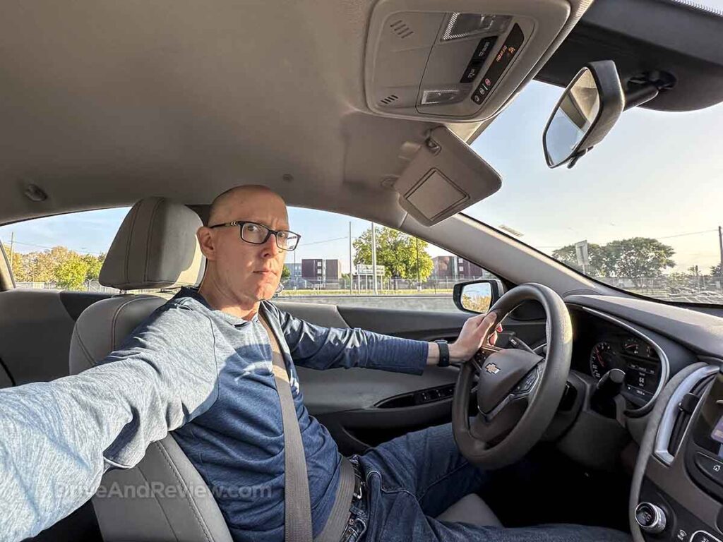 Scott driving a 2022 Chevrolet Malibu