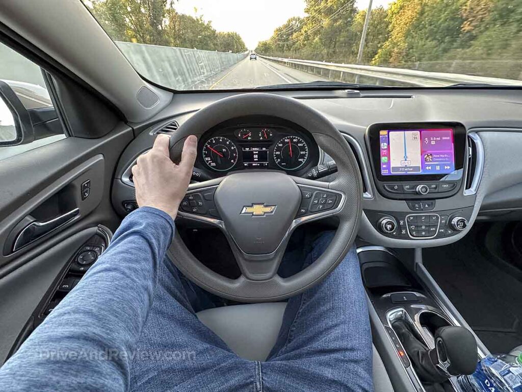 Driving a 2022 chevrolet malibu POV perspective