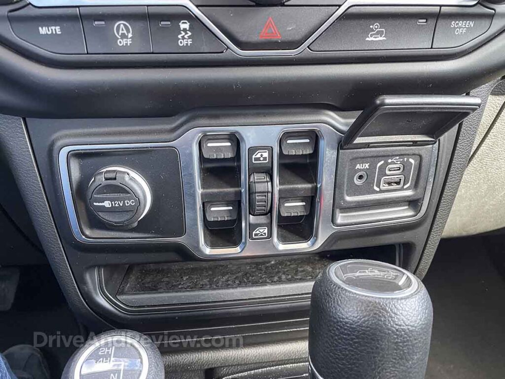 Jeep gladiator power window switches