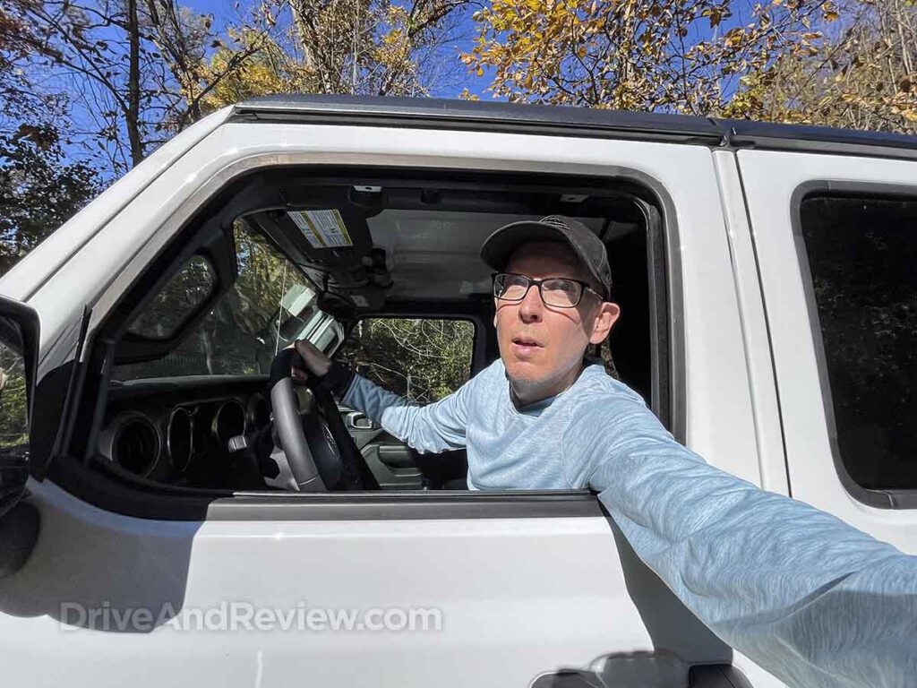 Scott driving a 2023 jeep gladiator