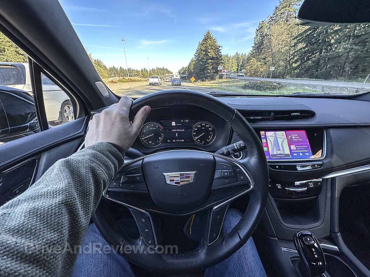 2023 Cadillac XT5 driving POV