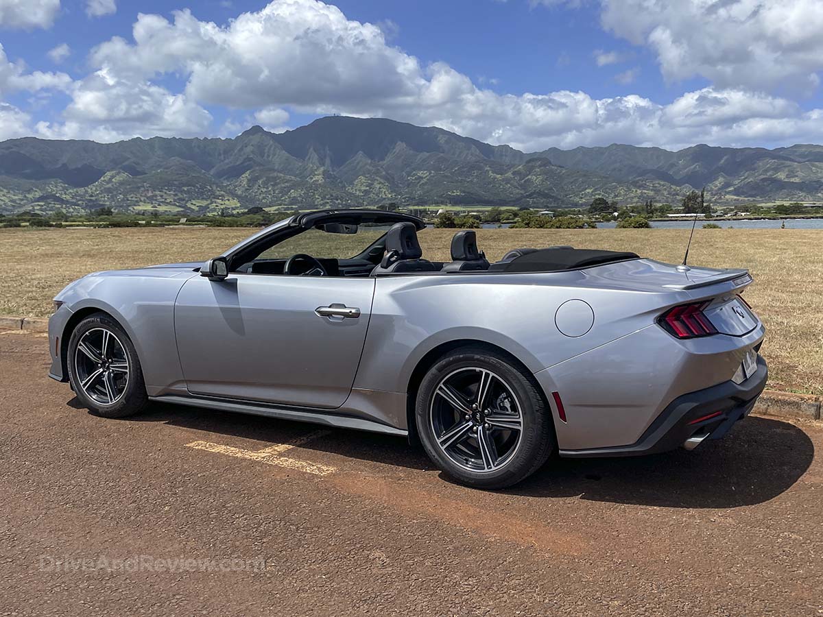 Silver 2025 Ford Mustang droptop