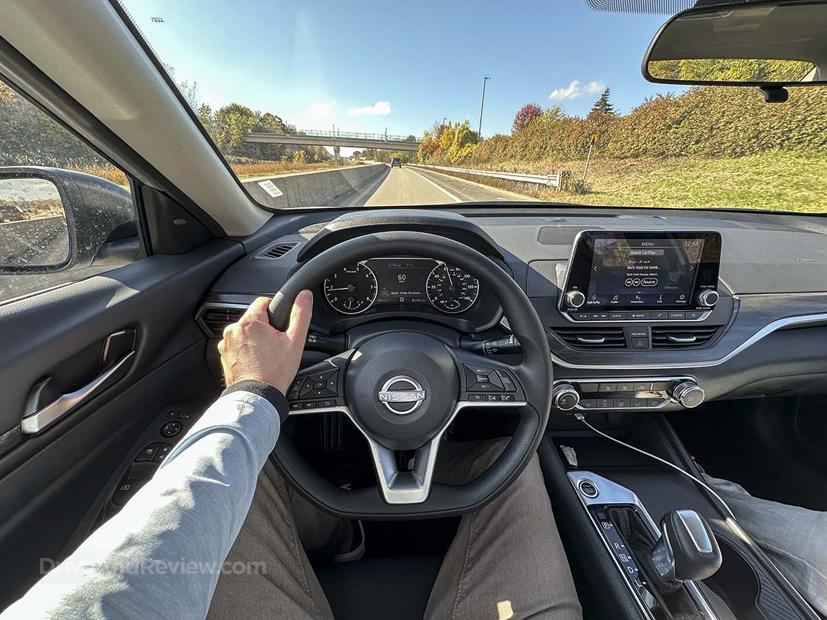 POV driving a 2026 Nissan Altima