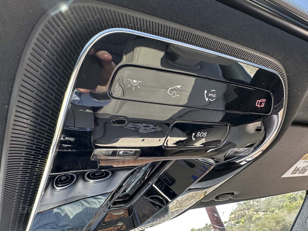 2025 Mercedes Benz C300 overhead control panel