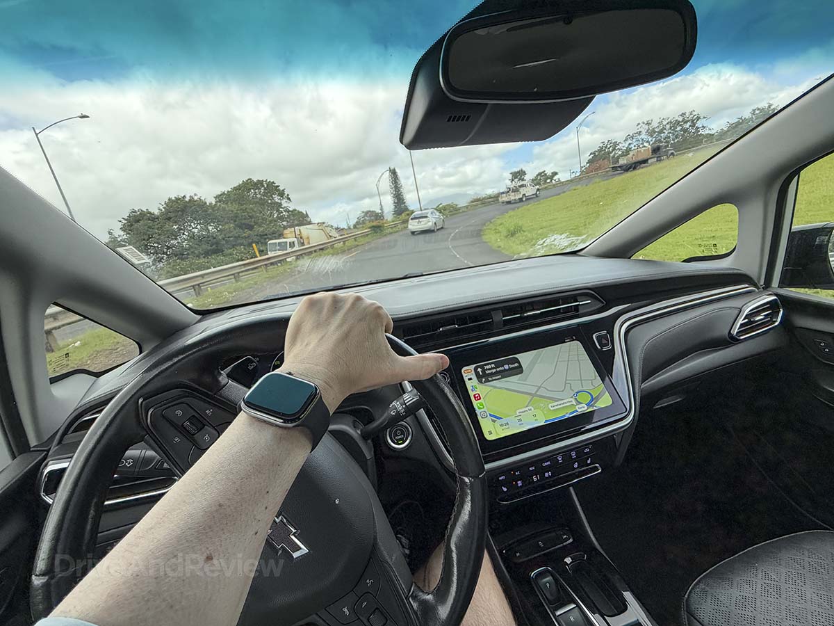 Entering the on-ramp to getonto the freeway in a 2024 Chevrolet Bolt