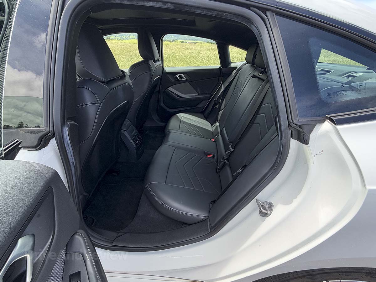 2026 BMW 228 xDrive black interior backseats