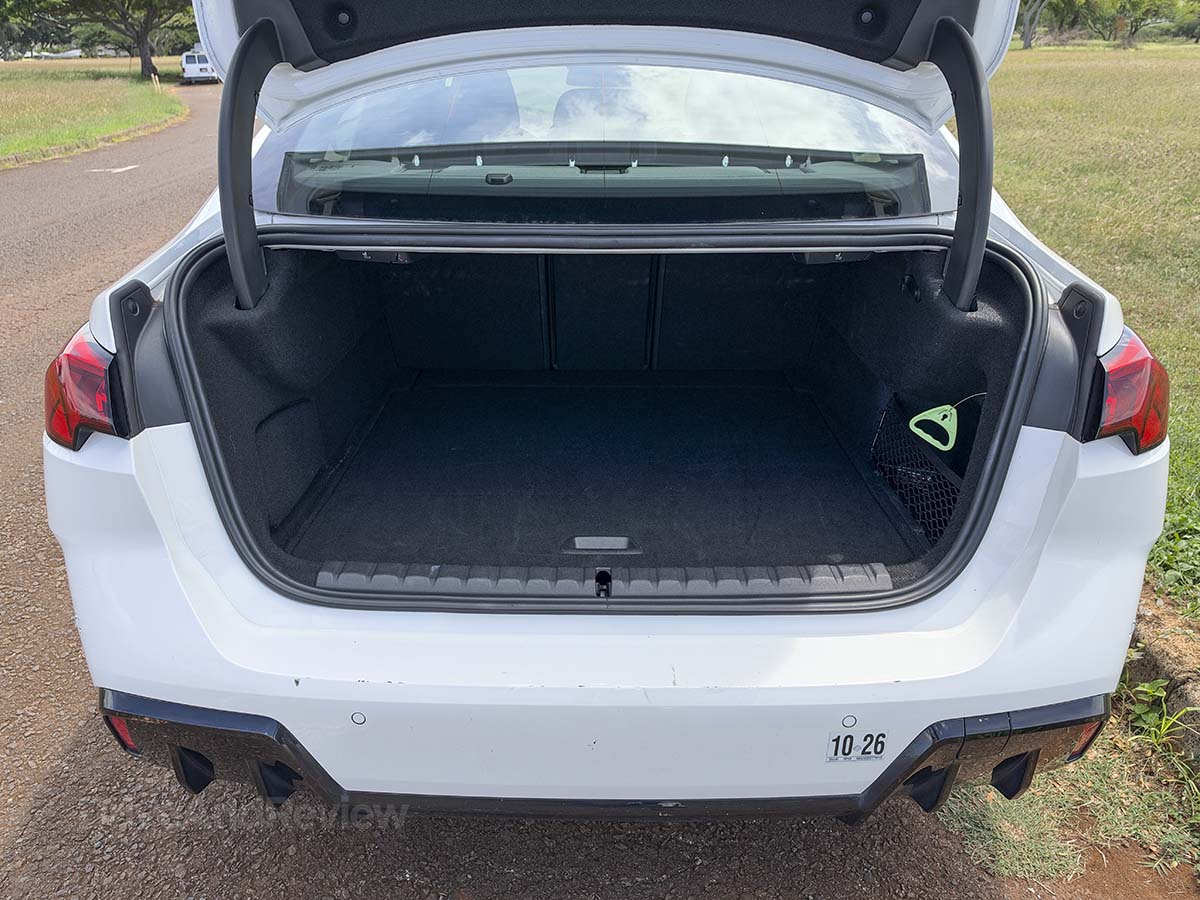 2026 BMW 228 rear trunk space